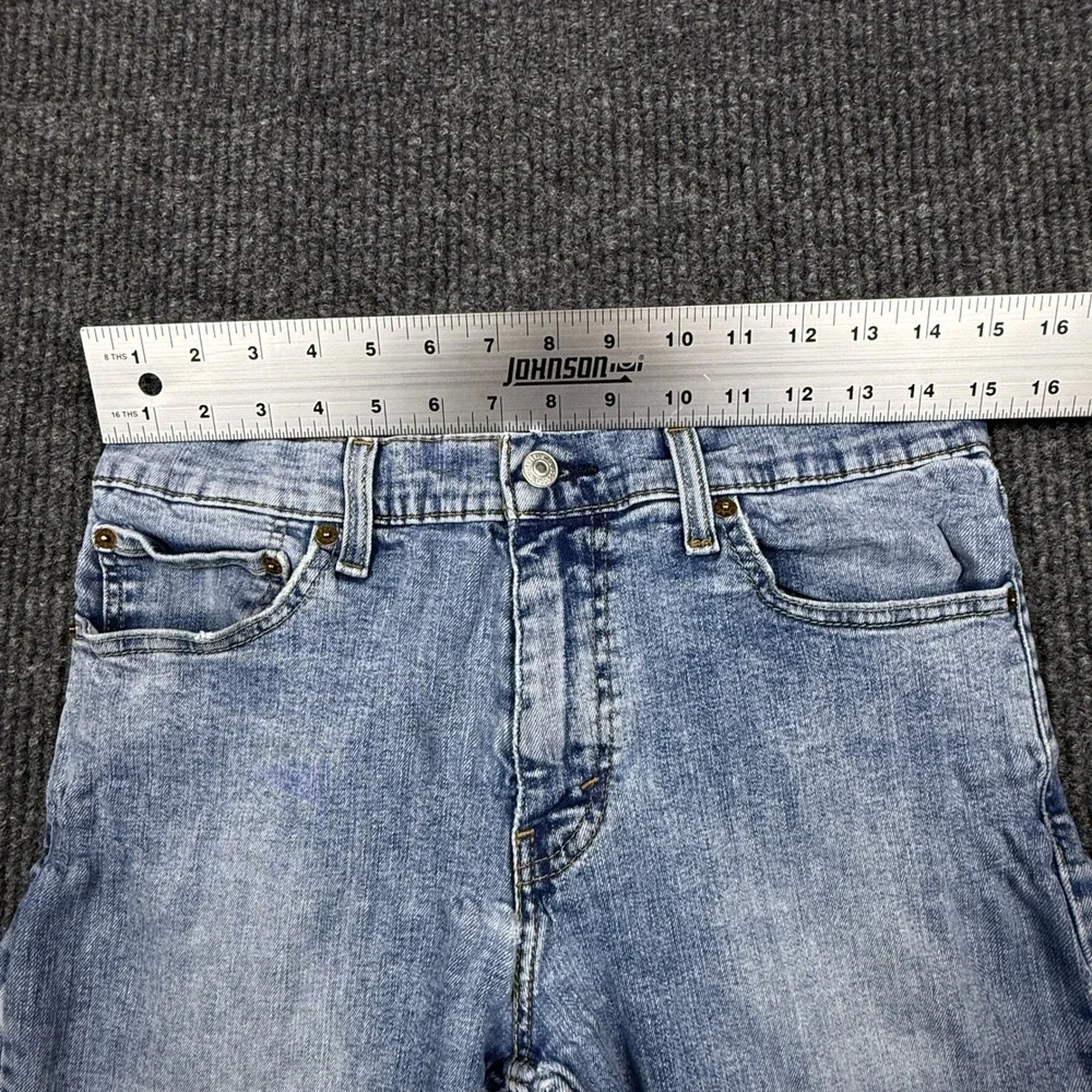Levis 511 Slim Fit Jeans Mens 32x34 Light Wash Blue Denim 04511-3623